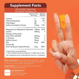 Tablette de gummies GOJOY NATURALS sur une table en bois