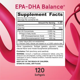 Tablette de Jarrow EPA-DHA Balance sur une cuillère