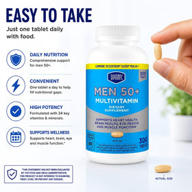Tablette de multivitamines berkley jensen pour hommes, format pratique