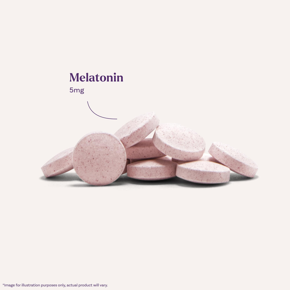 Tablette de Natrol Melatonine 5 mg en gros plan
