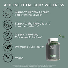 Tablette de Pure for Men Complément Multivitaminé sur une surface