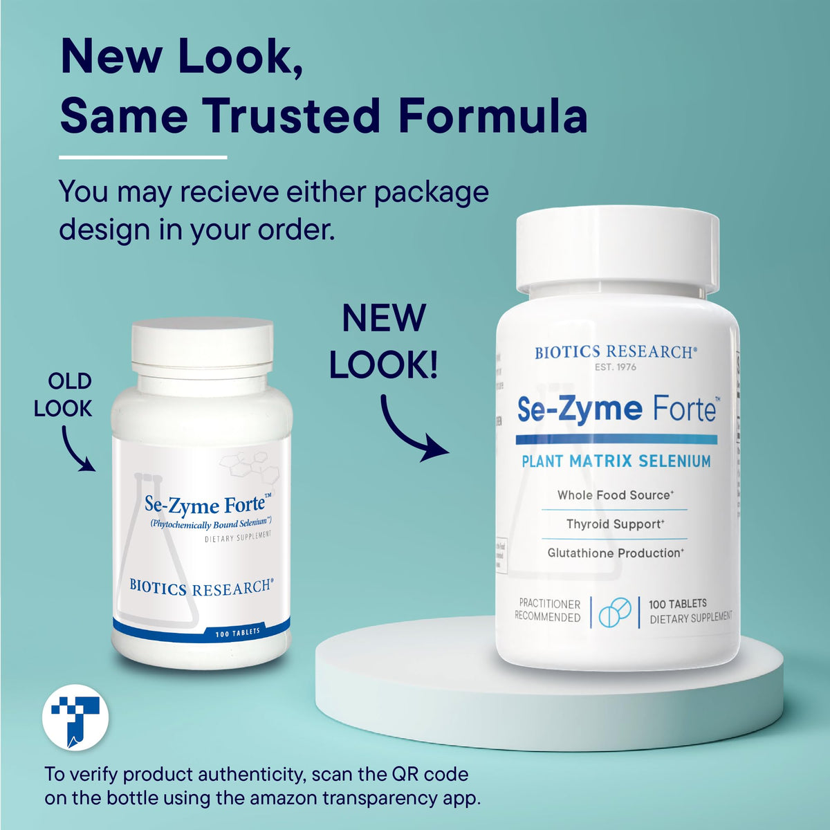Tablette de Se-Zyme Forte™ à côté d'un verre d'eau