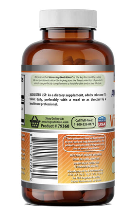 Tablette de Vitamine B12 Amazing Nutrition sur une table
