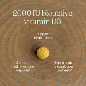 Tablette de vitamine D3 New Chapter avec ingrédients naturels