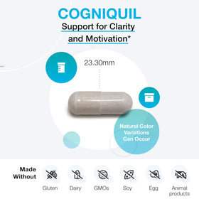 Tablette de XYMOGEN Cogniquil montrant les capsules