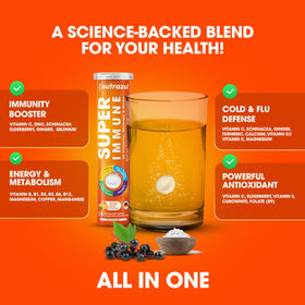 tablette effervescente nutrazul Super daily wellness vue de près