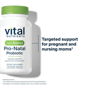 Tablette Hyperbiotics Pro-Natal avec un verre d'eau
