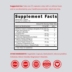 Tablette montrant les capsules DORADO NUTRITION pour circulation sanguine