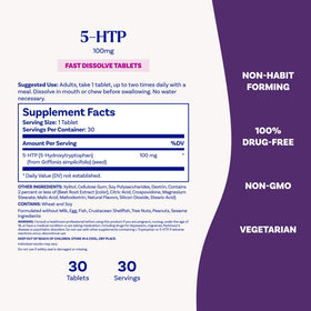 Tablette Natrol 5-HTP prête à être prise