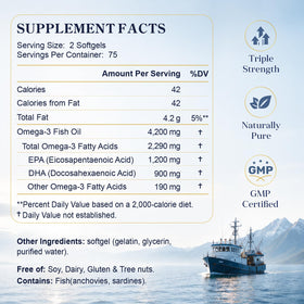 Tablette Omega-3 ZIPINKJ sur une surface blanche