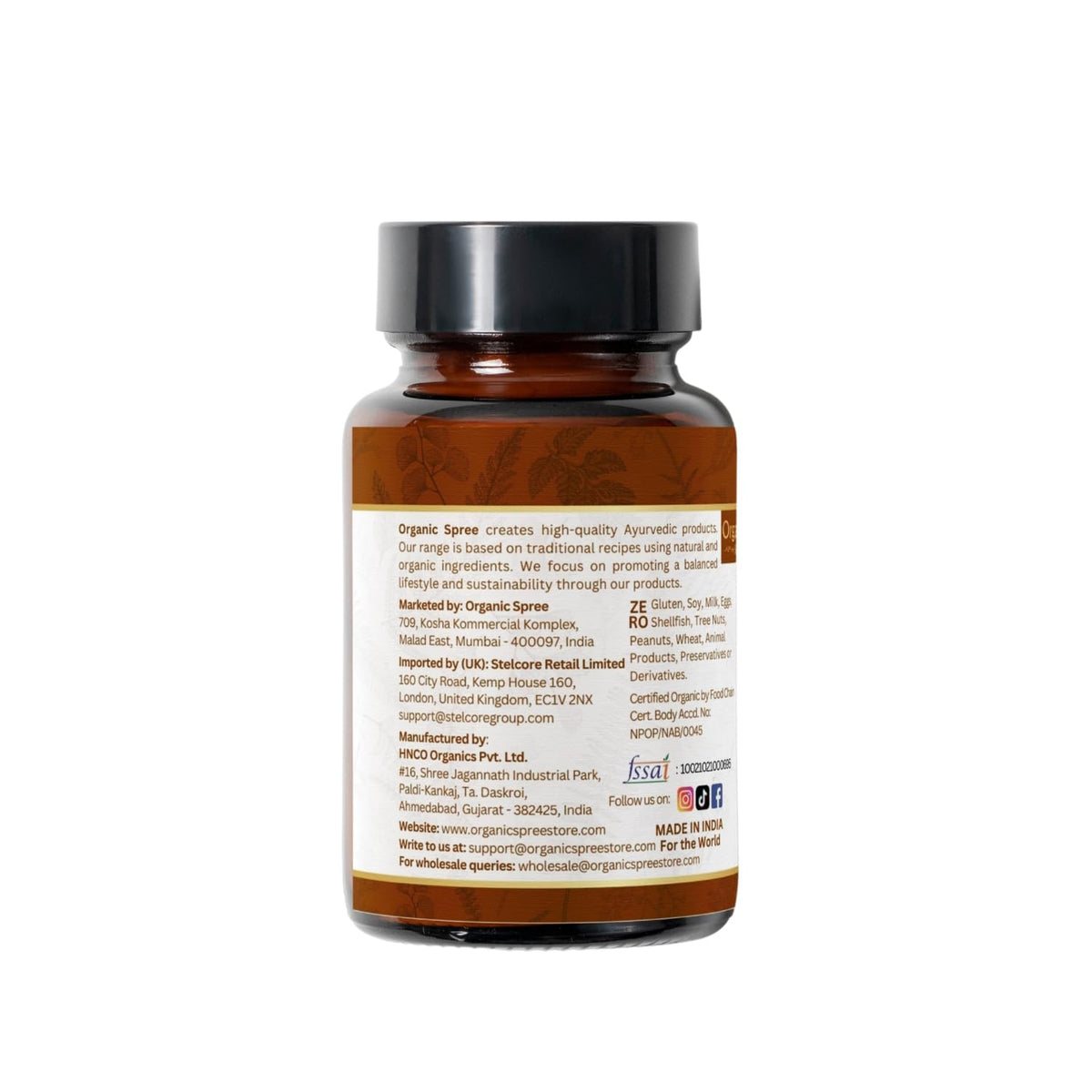 Tablette ORGANIC SPREE Manjistha sur fond blanc