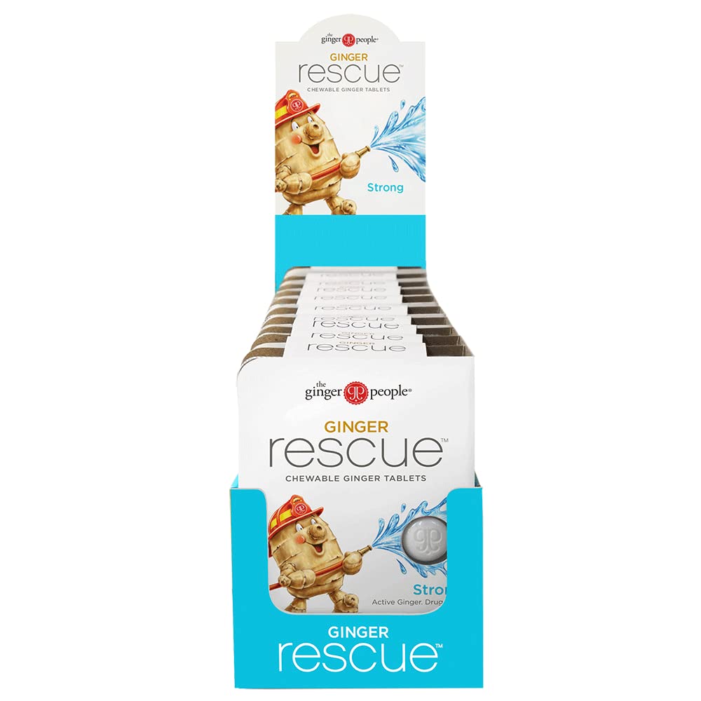 Tablettes à mâcher Rescue au gingembre The Ginger People, emballage avant