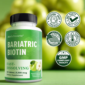 Tablettes BioSchwartz de biotine dans une main