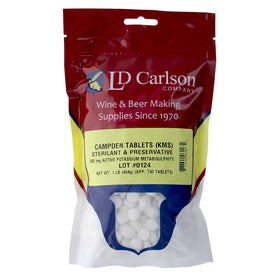 Tablettes Campden en utilisation pour vinification