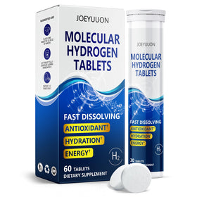 Tablettes d'hydrogène moléculaire JOEYUUON, 60 comprimés, emballage avant