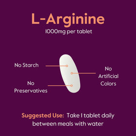 Tablettes de BESTVITE L-Arginine 1000mg dans la main