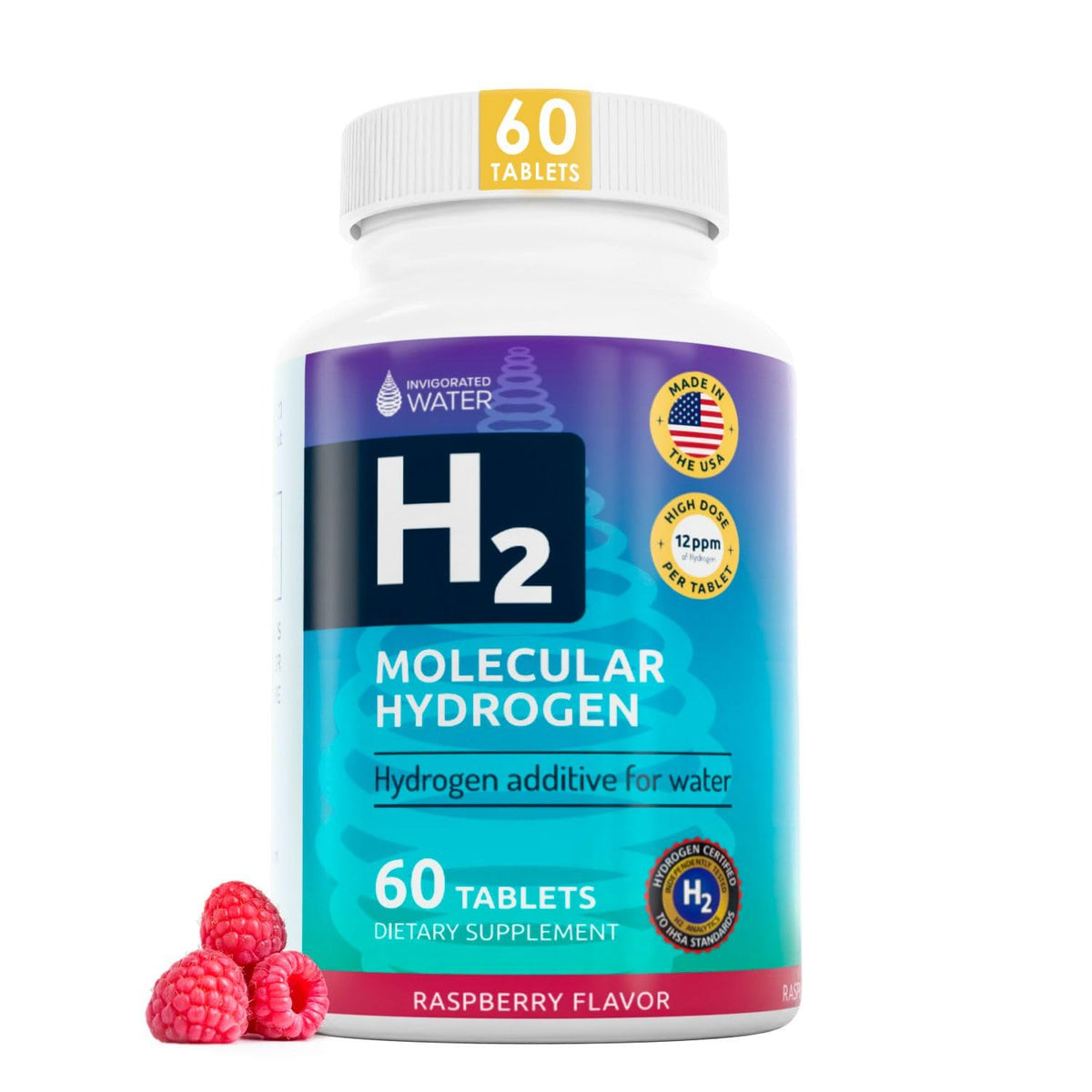 Tablettes de boisson hydrogène moléculaire Invigorated Water, paquet avant