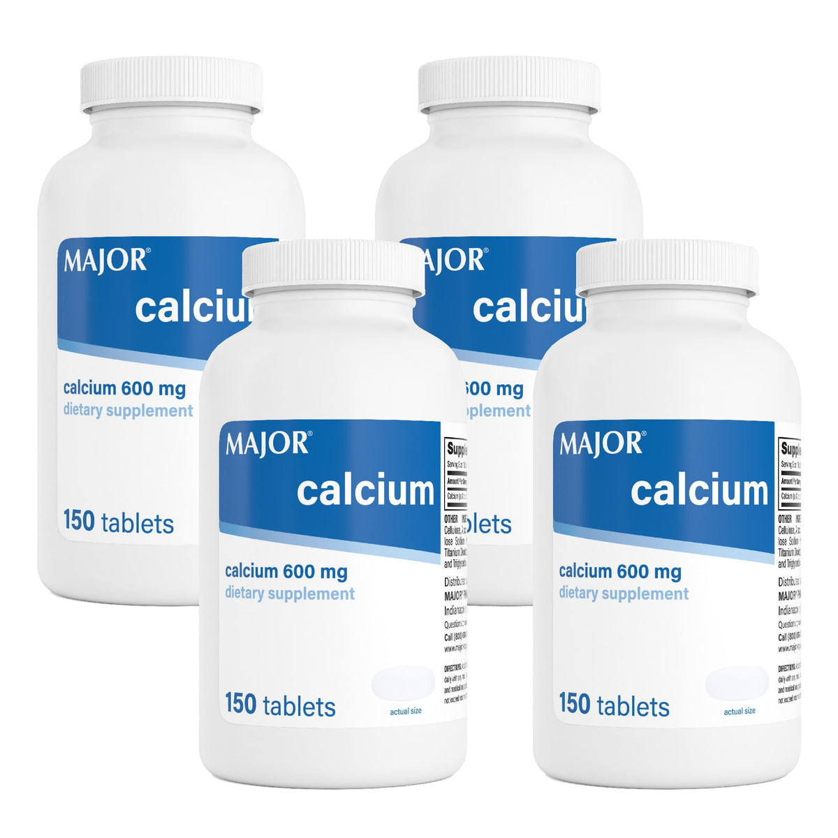 Tablettes de calcium MAJOR 600mg emballage avant
