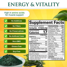 Tablettes de Chlorella Spirulina Sunlit Best dans leur emballage