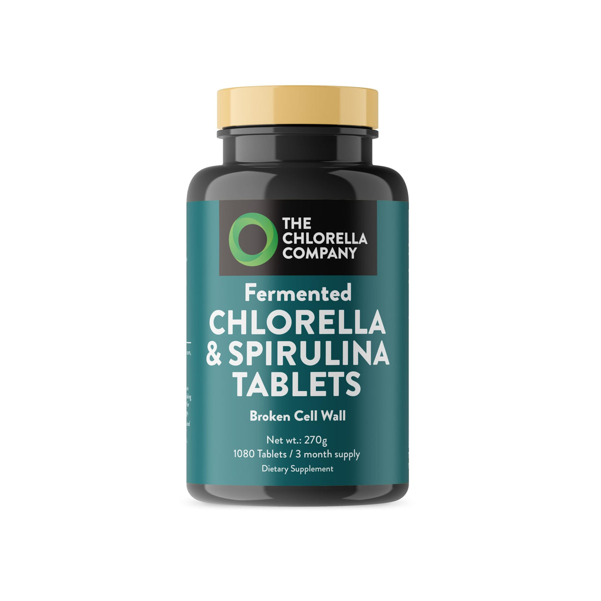 Tablettes de Chlorelle Fermentée et Spiruline - vue de face