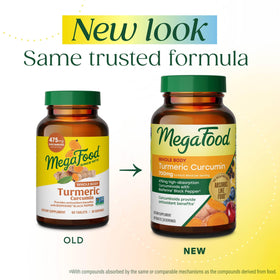 Tablettes de curcuma MegaFood dans leur emballage