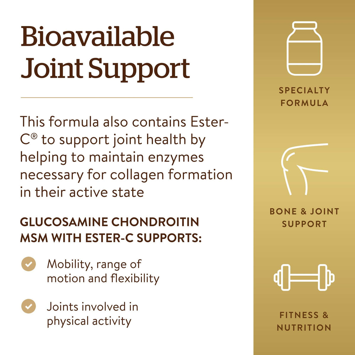 Tablettes de glucosamine chondroitine dans une main
