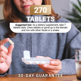 Tablettes de levure B12 Dr. Berg Nutritionals sur une table