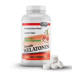 Tablettes de melatonine mâchables LANDAU 1 mg, vue de face
