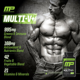Tablettes de Muscle Pharm sur une surface blanche