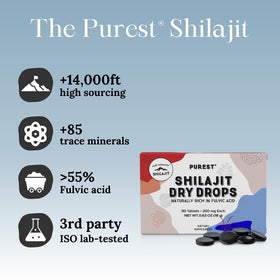 Tablettes de Pure Himalayan Shilajit dans le pot