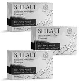 Tablettes de Shilajit ORBILIVE 1000 mg en boîte