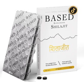 Tablettes de Shilajit Pur de Based Supplements en emballage