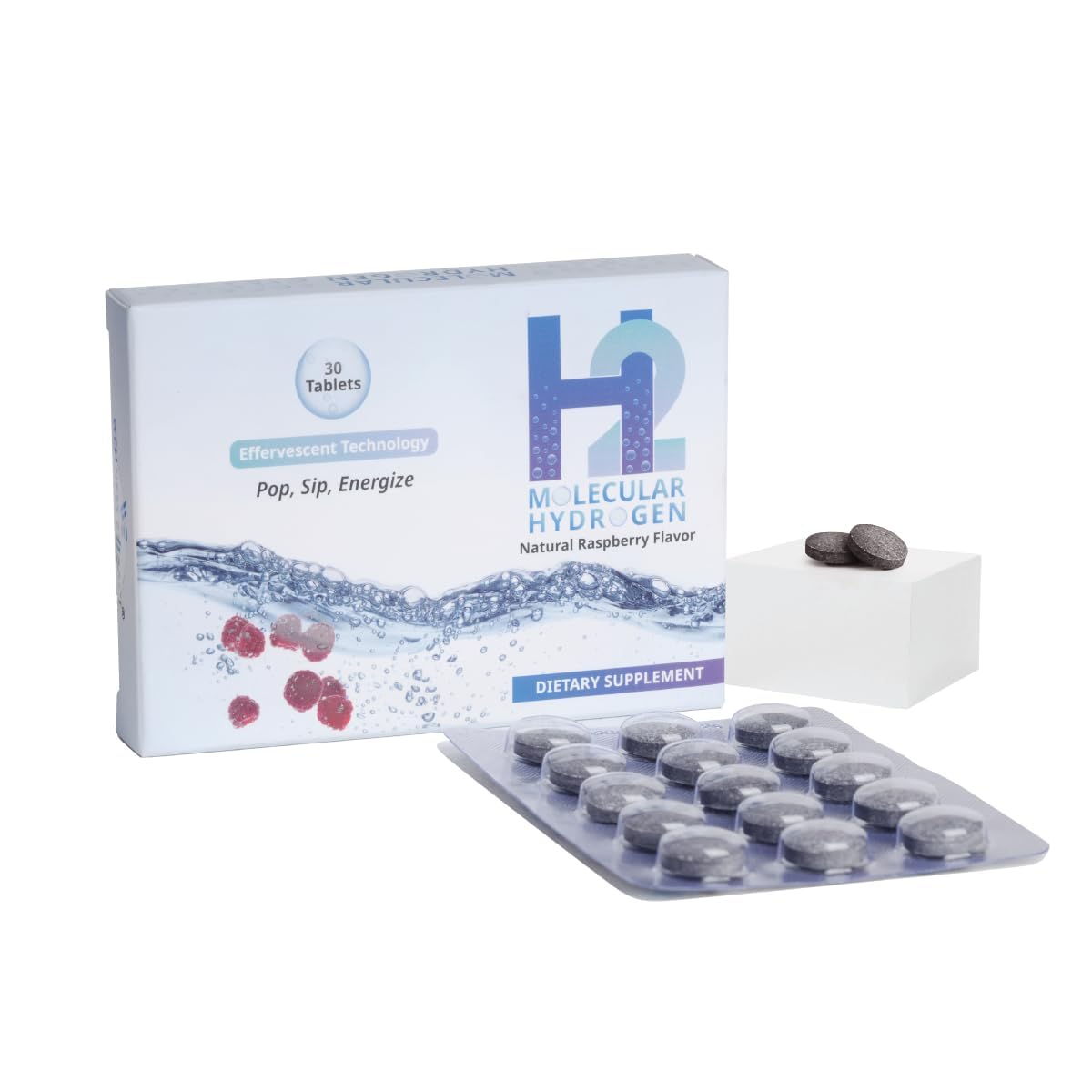 Tablettes WELLNESS EXTRACT H2 hydrogène moléculaire vue avant
