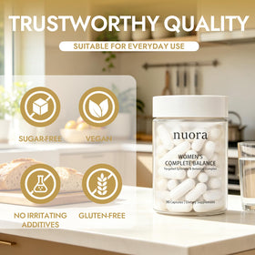 TACOHO Nuora Capsules de Santé Intestinale avec des plantes en arrière-plan