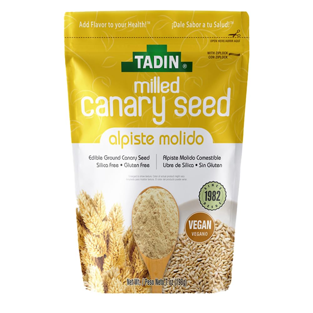 Tadin Alpiste Molido 490g vue arrière avec informations nutritionnelles