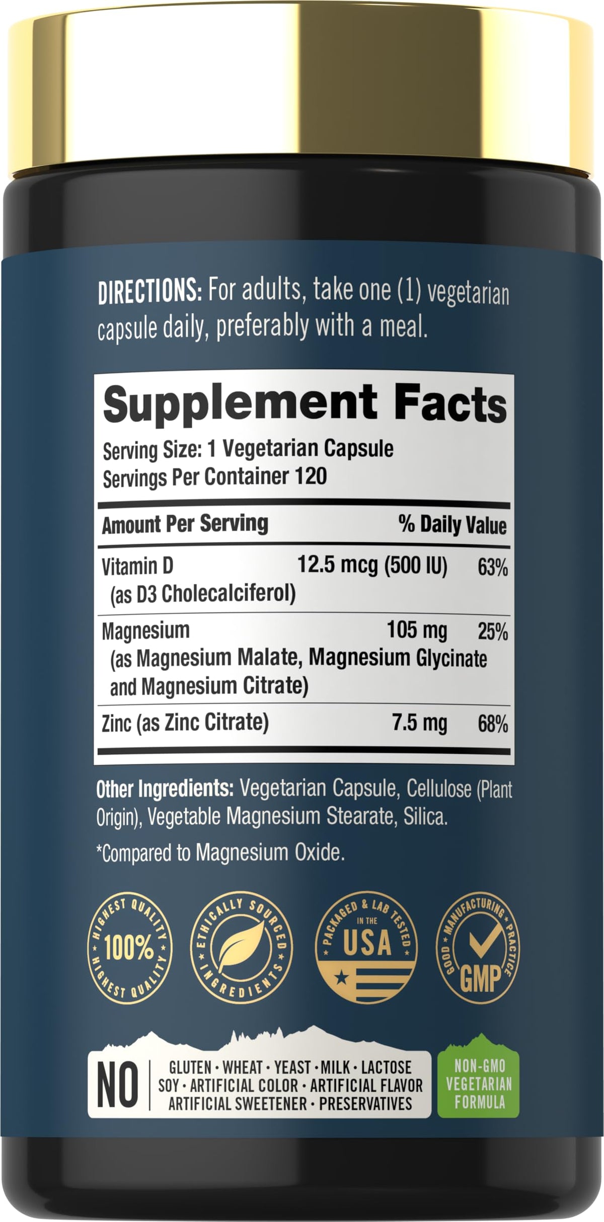 Tahoe Nutritionals Complément Magnésium Glycinate et Malate capsule sur fond blanc