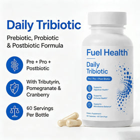 TALKBUDS Tribiotique Quotidien capsules sur une table
