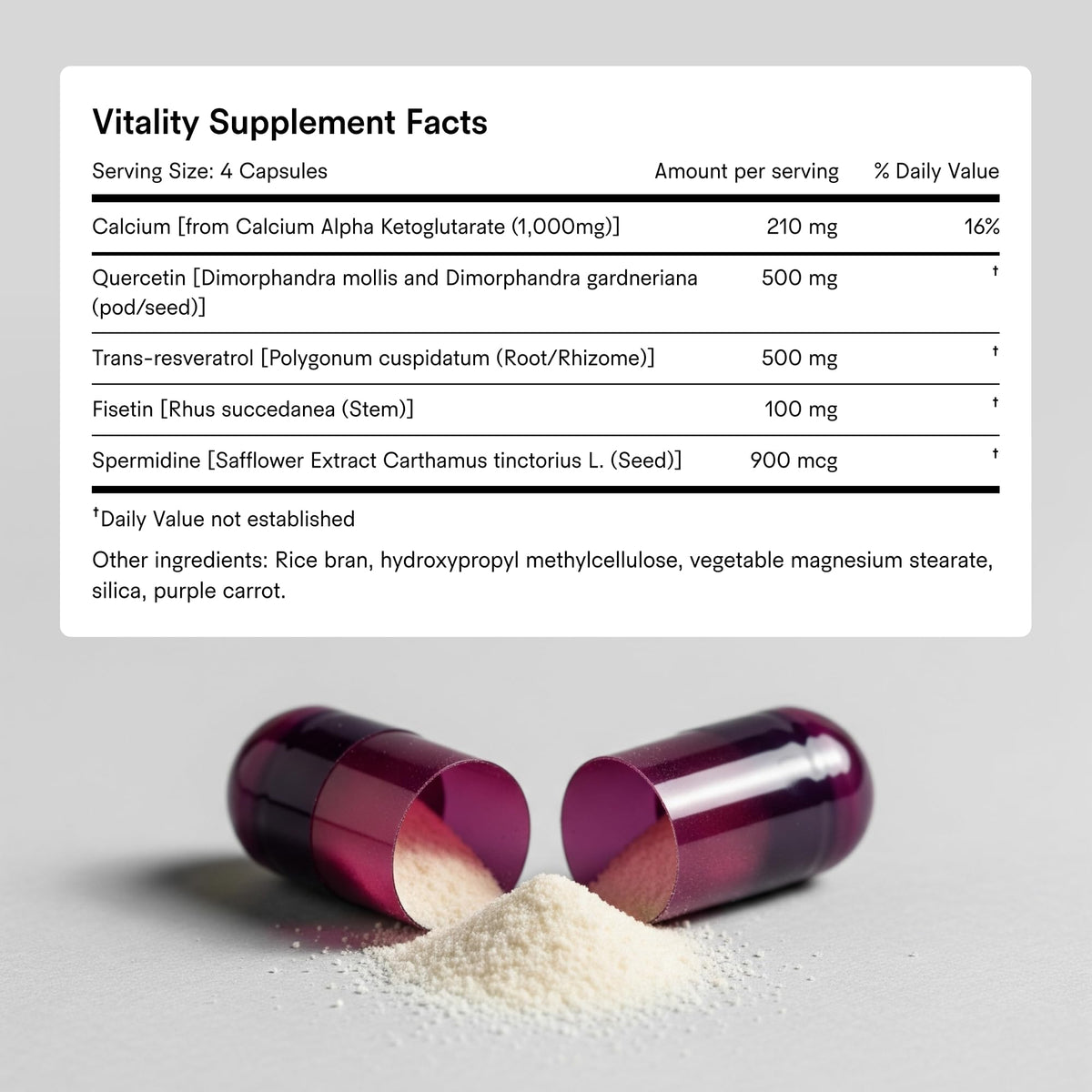 Tally Health Complément Alimentaire Anti-Âge 120 Comprimés sur une table