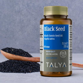 TALYA Huile de Graines Noires 100% Pure 113g - prise de vue lifestyle
