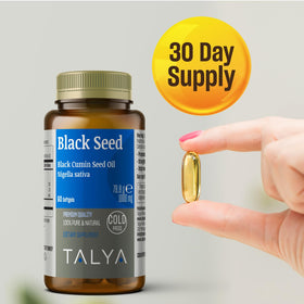 TALYA Huile de Graines Noires 100% Pure 113g - vue de côté