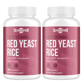 Talyvorlathor Riz Rouge 1200mg CoQ10 Astaxanthine bouteille avant