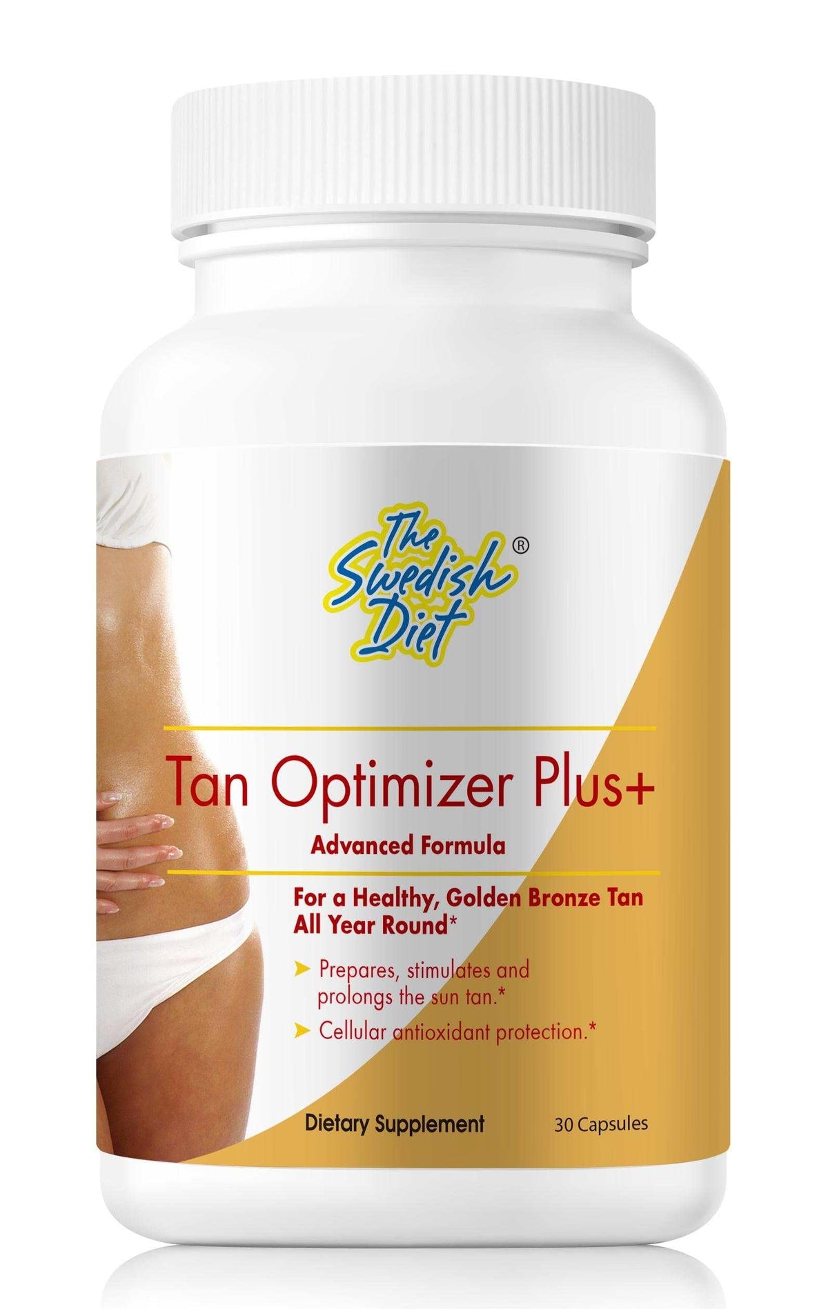 Tan Optimizer Plus+ de The Swedish Diet, boîte de 30 capsules