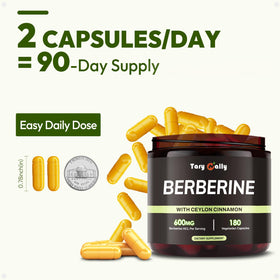 Tary Nally Liposomal Berberine 600mg vue de dessus de la boîte