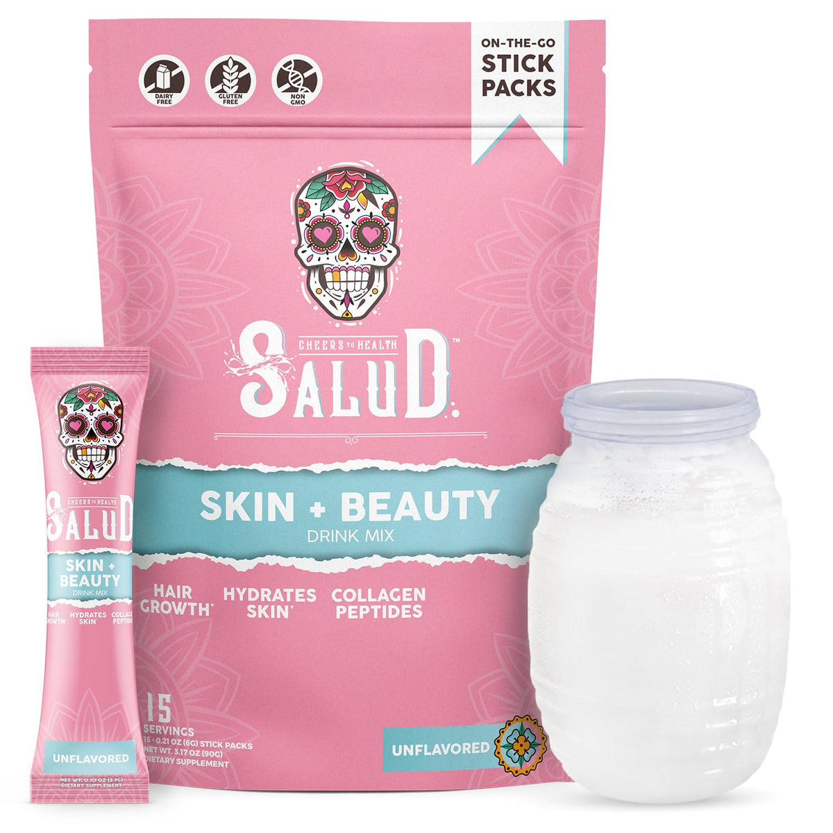 Taste Salud Mélange 2-en-1 pour la Peau et les Cheveux sachet avant