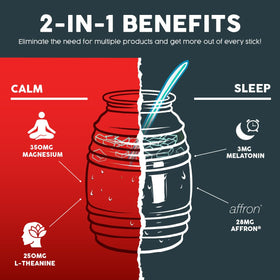 Taste Salud Mélange de Sommeil et Calme 2-en-1 en verre d'eau