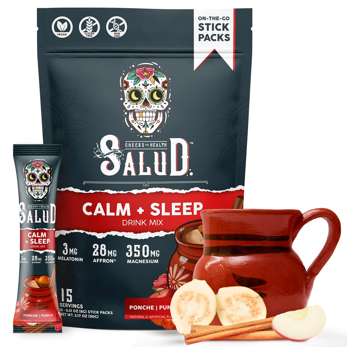 Taste Salud Mélange de Sommeil et Calme 2-en-1 sachets avant