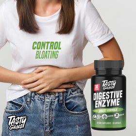 TASTY GAINS Complément Alimentaire Enzymes daily 60 Capsules avec ingrédients listés