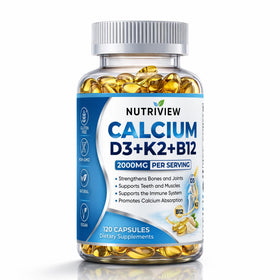 TAWODIUM Nutriview Calcium D3 + K2 + B12 120 capsules vue avant