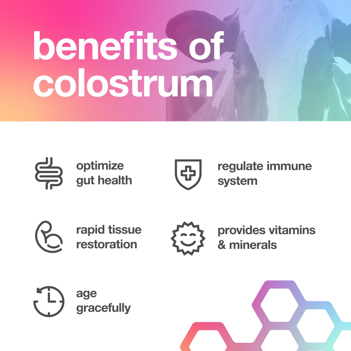 TBR Labs Colostrum Bovin Pur 180 Capsules avec dosage recommandé