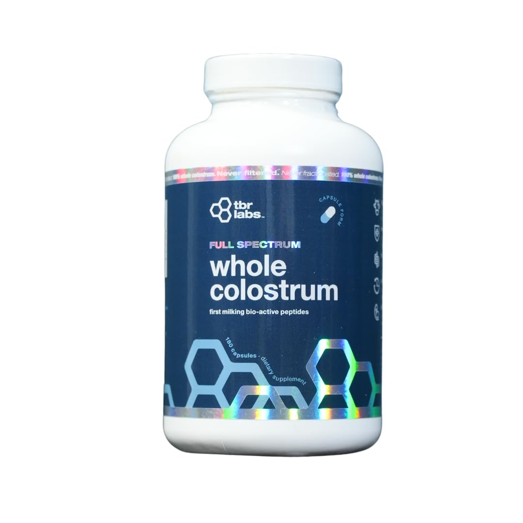 TBR Labs Colostrum Bovin Pur 180 Capsules vue de face